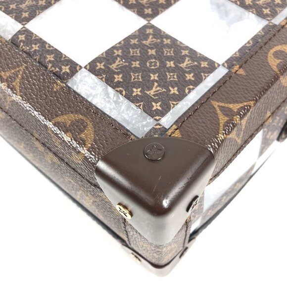 LOUIS VUITTON M20871 Monogram-Chess Slim-Soft Trunk Pochette 2WAY Shoulder Bag - Picture 2 of 13